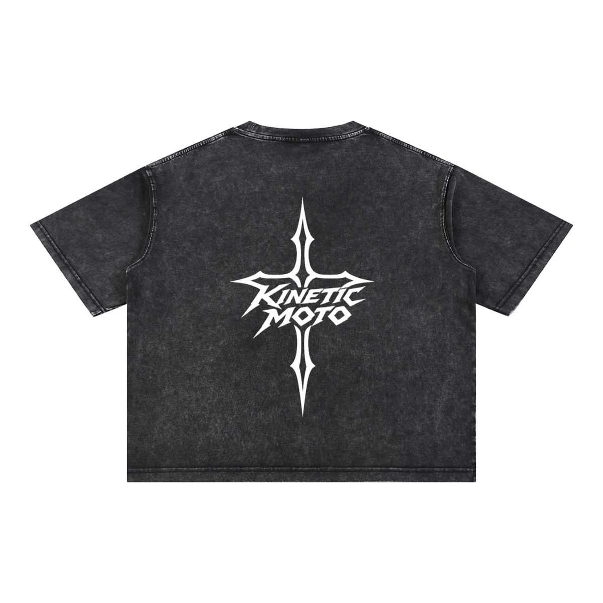KMW Black Cross Boxy Tee