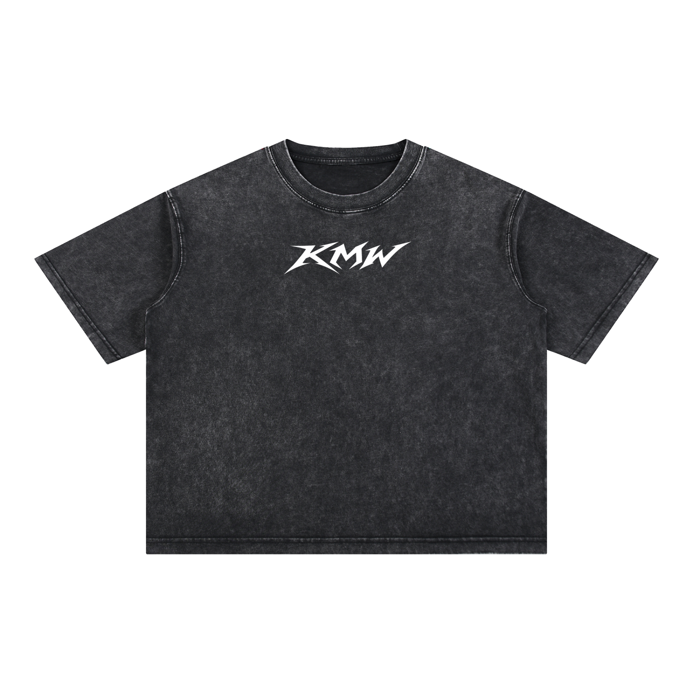 KMW Black Boxy Tee