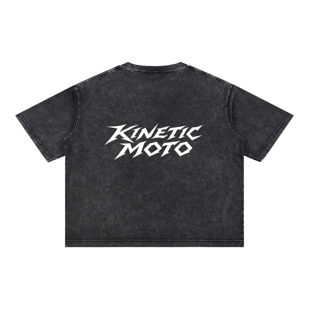 KMW Black Boxy Tee