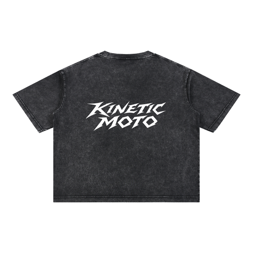 KMW Black Boxy Tee