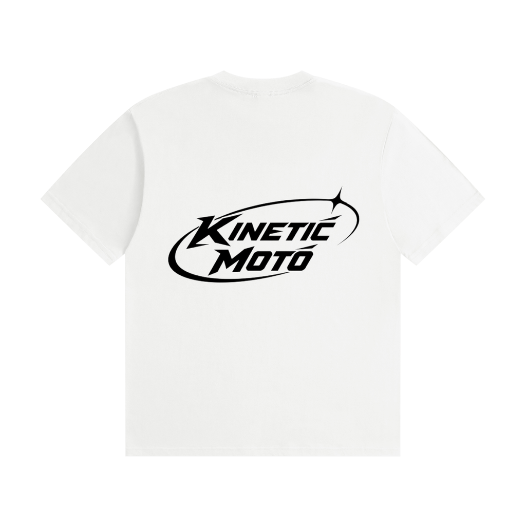 White Kinetic Moto Graphic Tee