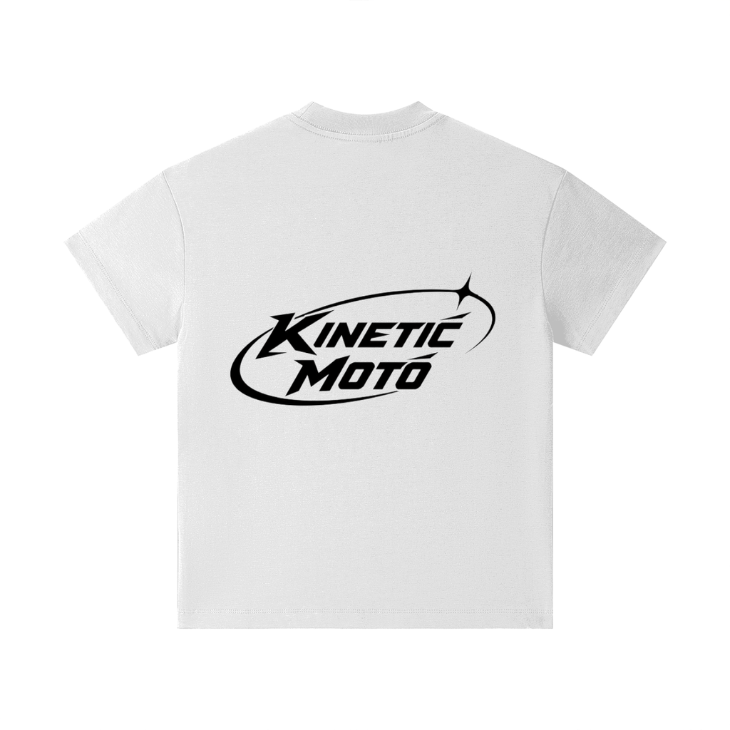 White Young Adult Kinetic Moto Graphic Tee