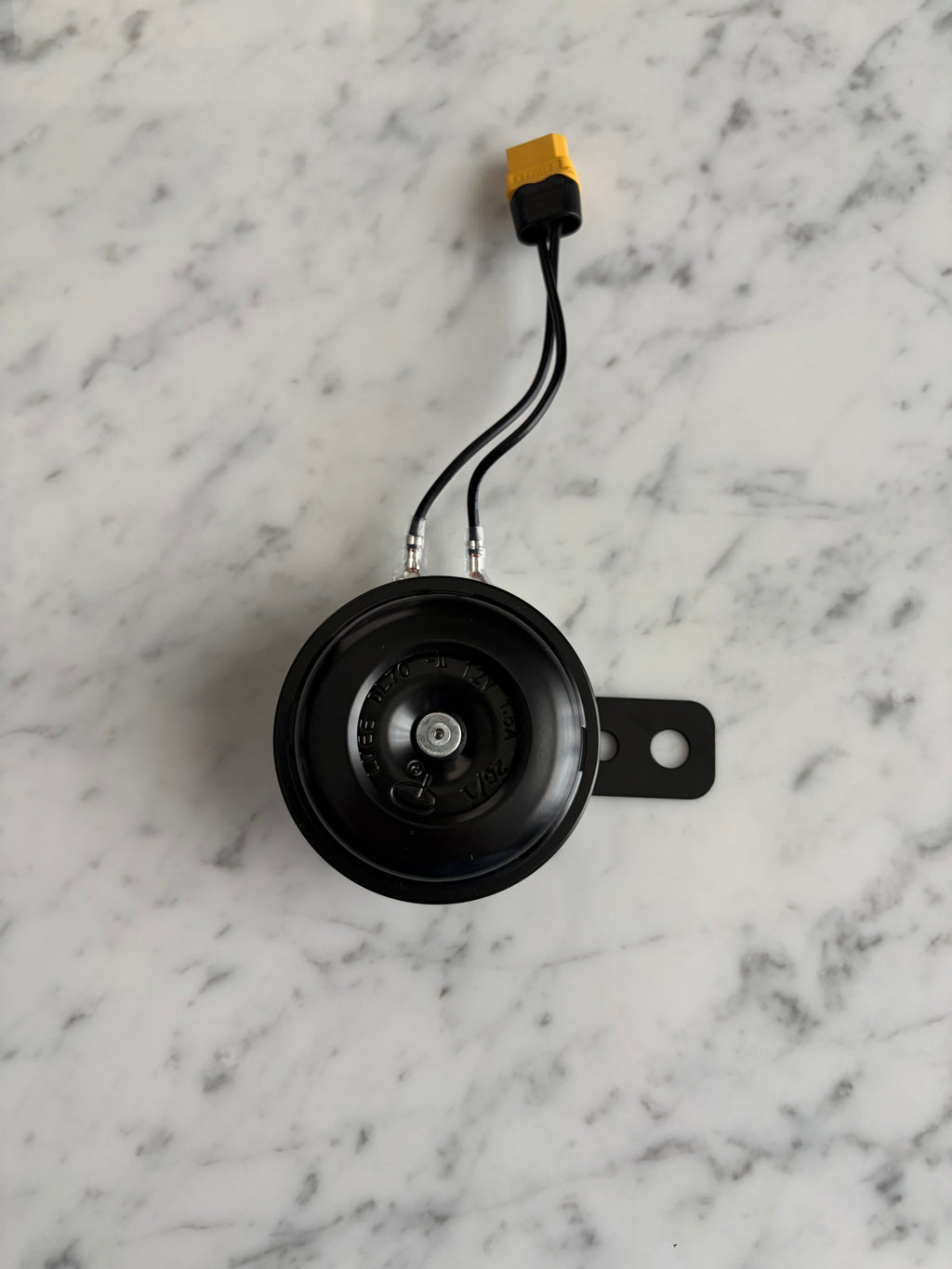 Battery powered horn [comes with a switch] can fit any bike.