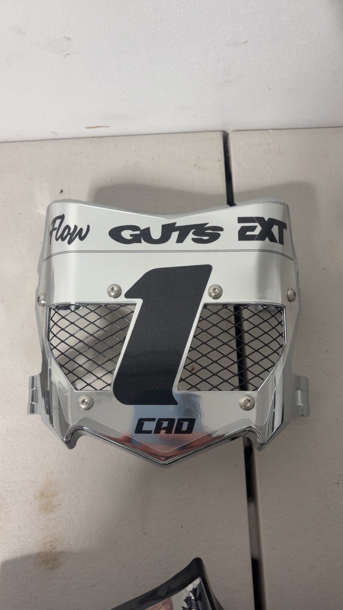 *Silver plates* Real Titanium Motocutz Vented Plate